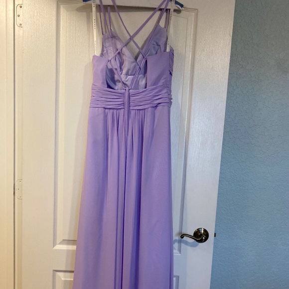 Azazie Farren Size 8 Lilac Bridesmaid Dress - Picture 2 of 5